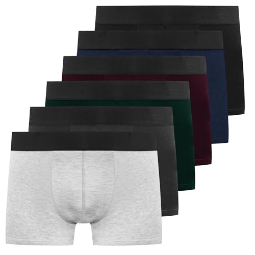 YouShow Boxershorts Herren 6er Pack Baumwolle Retroshorts Unterwäsche Boxer