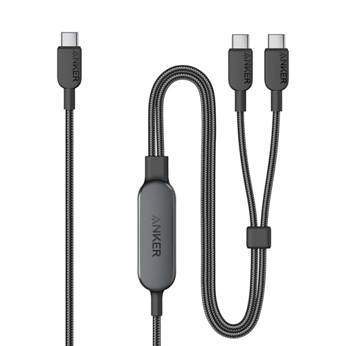 ankel usb c kabel 140w max 2-in-1 1,2m für iphone 16, galaxy s24, macbook und mehr