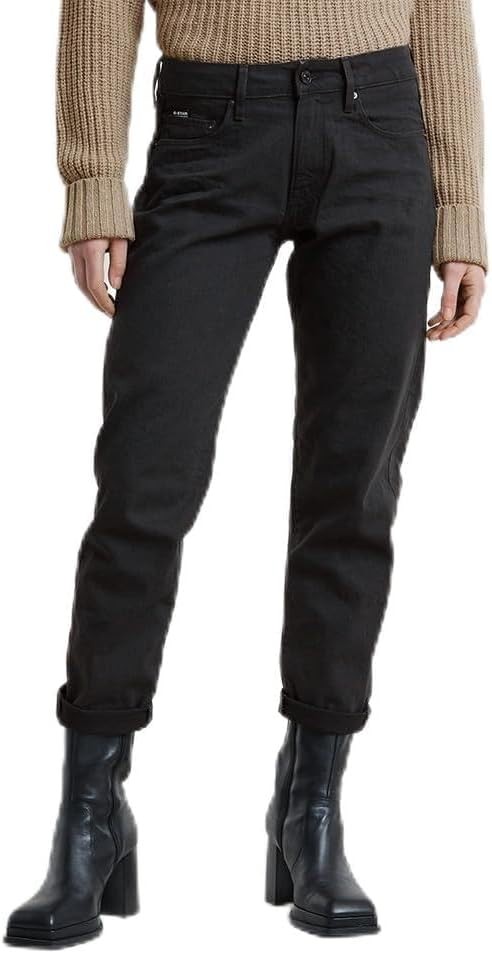 G-STAR Kate Boyfriend Jeans Damen, Schwarz Jet Black, 27W / 34L