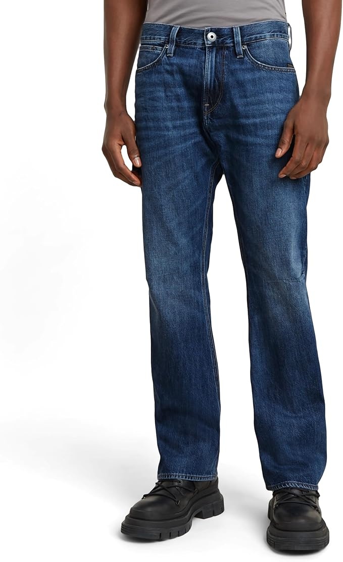 G-Star Herren Bootcut Jeans Lenney Blau Worn in waterspouts 32W/30L