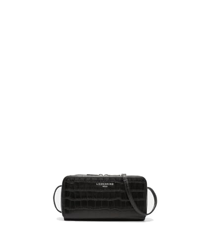 liebeskind berlin crossbody tasche lou new croco xs schwarz