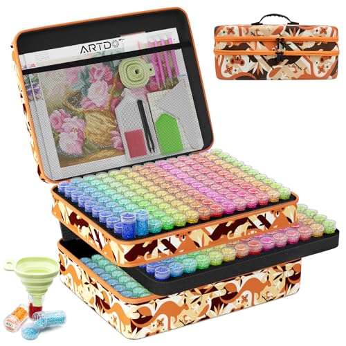 artdot 5d diamond painting box set, 420 teile mit trichter und aufklebern