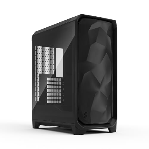 Fractal Design Meshify 3 Black TG - Gaming PC Gehäuse mit 3 Momentum 14 Lüftern