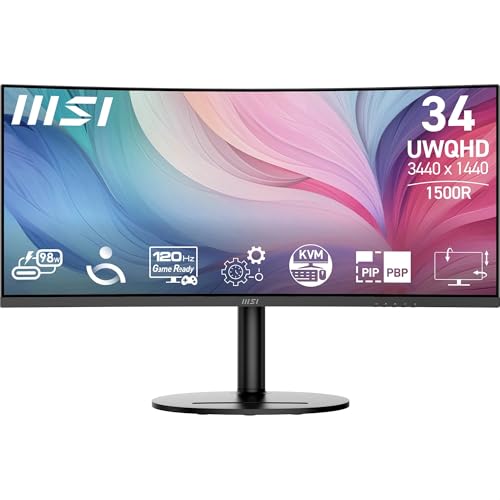 MSI Modern MD342CQP 34" PC-Monitor 144Hz, HDMI 2.0b, DP, höhenverstellbar
