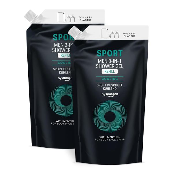 Sport Duschgel Nachfüllpack für Herren, 2 x 1000 ml