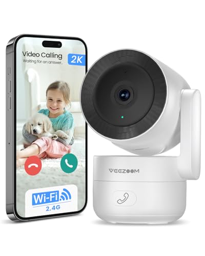 4MP WLAN Kamera indoor VEEZOOM, 360 PTZ Überwachung, HD-Nachtsicht, KI Personenerkennung