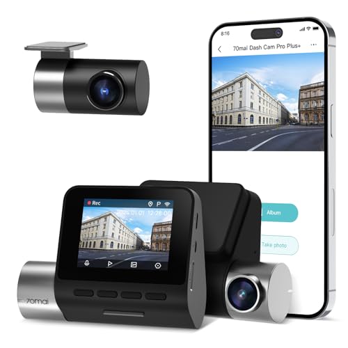 70mai dash cam A500S 2.7K 1944P, front und rear kamera, wifi, gps, nachtsicht, 2 zoll