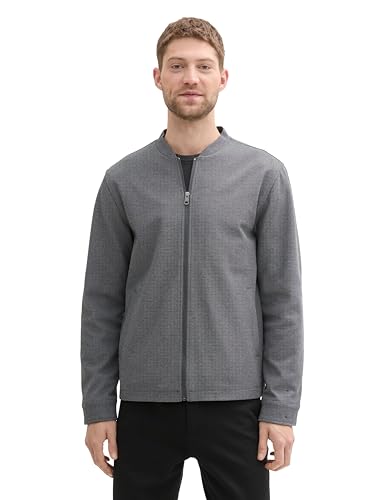 tom tailor herren sakko piqu bomber style schwarz weiß 35951 größe m
