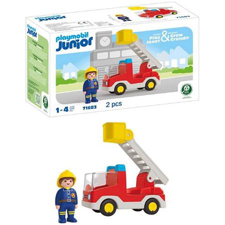 Playmobil Junior 71683 Feuerwehrleiterfahrzeug für Kinder 10,60