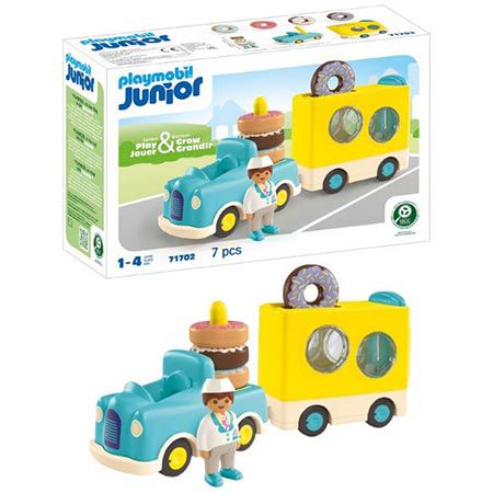 Produktbild: playmobil junior 71702 donut truck für kinder, 15,99 statt 22