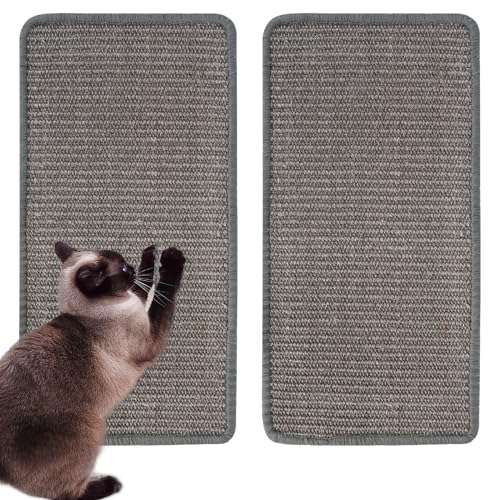 guittly kratzmatte katze 2 stück sisal klebbar für sofa möbel tür schutz 20x40 cm