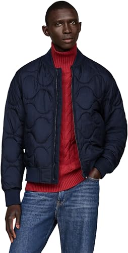 tommy hilfiger steppjacke herren bomberjacke blau desert sky 3XL