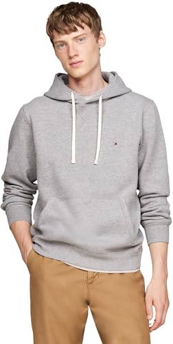 Produktbild: Tommy Hilfiger Herren Hoodie Fleece Regular Fit, Grau (Medium Grey Heather), XS