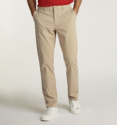 tommy hilfiger herren chino hose straight fit denton satin für 34,95 euro