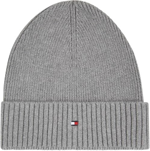 Tommy Hilfiger Herren Beanie aus Baumwolle/Kaschmir-Mix