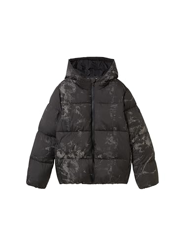 tom tailor kinder winterjacke pufferjacke boys mit kapuze reflektierendes design 1043018