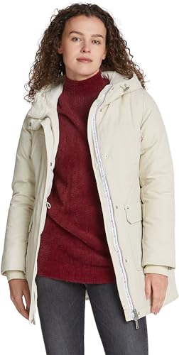 Produktbild: tommy jeans damen parka elfenbein mit kapuze, größe xl