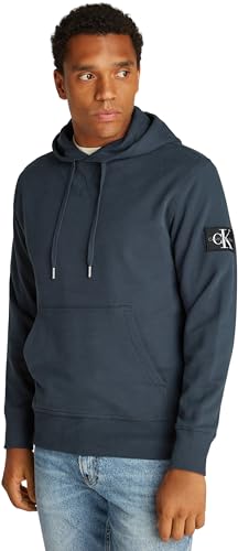 calvin klein jeans hoodie herren blau ink, größe xxS