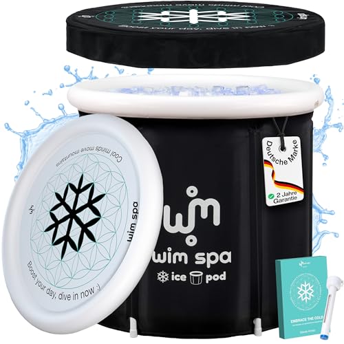 ice pod von wim spa 80 cm eisbad faltbar isoliert inkl. thermo lid und thermometer