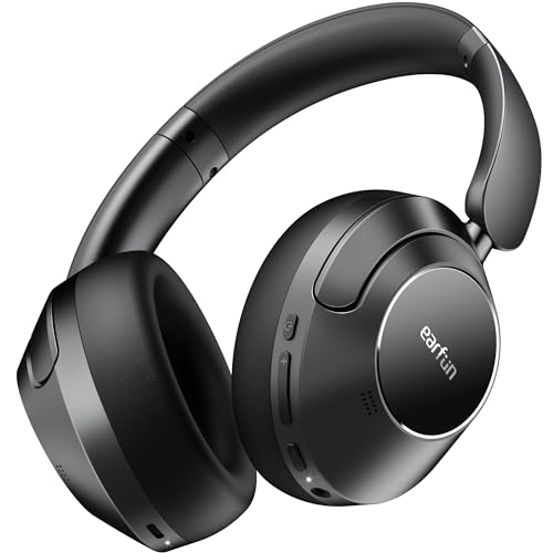 earfun wave pro over-ear kopfhörer bluetooth, noise cancelling, 80 std akku, 5 mikrofone