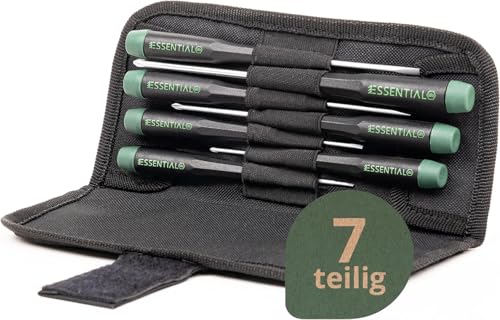 wiha schraubendreher set feinmechaniker 7-teilig mit tasche, werkzeug set