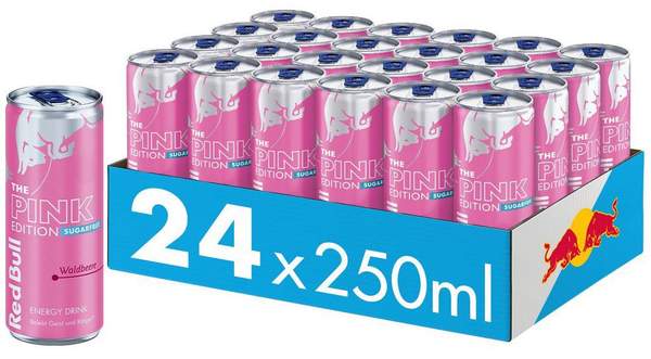 red bull pink edition 24x mit waldbeere, 80 cent pro dose, ab 19,11 