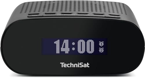 Technisat techniradio 50 radiowecker dab+/ukw mit lcd, dual-alarm, usb-c