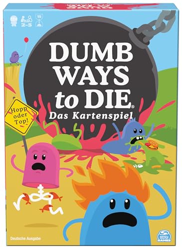 spin master games dumb ways to die kartenspiel für 2-5 spieler ab 12 jahren