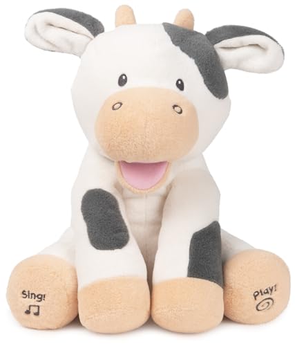 gund buttermilch kuh interaktives singendes plüschtier mit beweglichen ohren und mund, ab 10 monaten