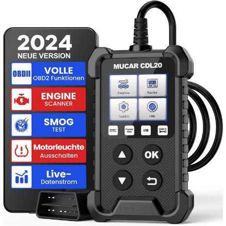 mucar cdl20 obd2 diagnosegerät günstig für auto, 12,99 euro statt 18 euro