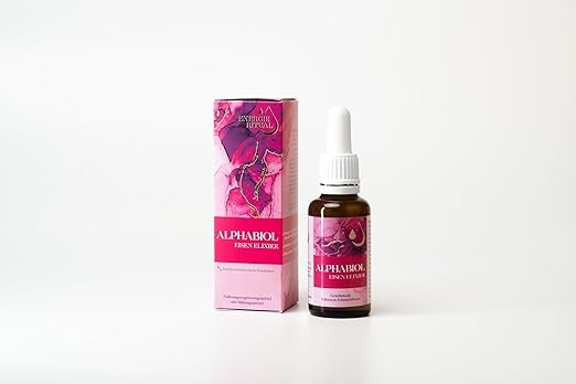 nanoRepro alphabiol eisen elixier tropfen, mit vitamin b12 und folsäure, gegen müdigkeit