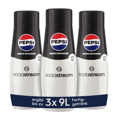 sodastream sirup pepsi zero zucker 3x 27 liter ab 10,47 euro statt 13 euro