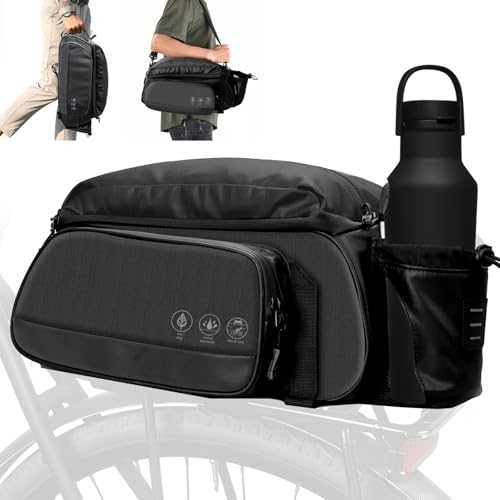 leicestercn gepäckträgertasche 12l wasserdicht multifunktional mit regenschutz