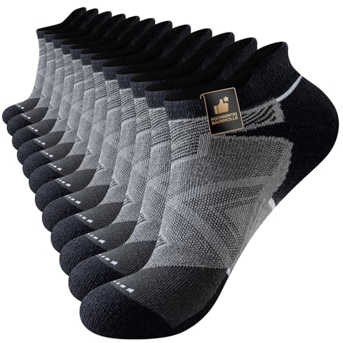 cirorld sneaker sokken atmungsaktive baumwolle sport socks anti-blister schwarz weiß 6 paar 37-42