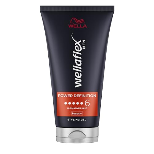 wellaflex men styling haargel, power definition gel, 150ml, silikonfrei, halt