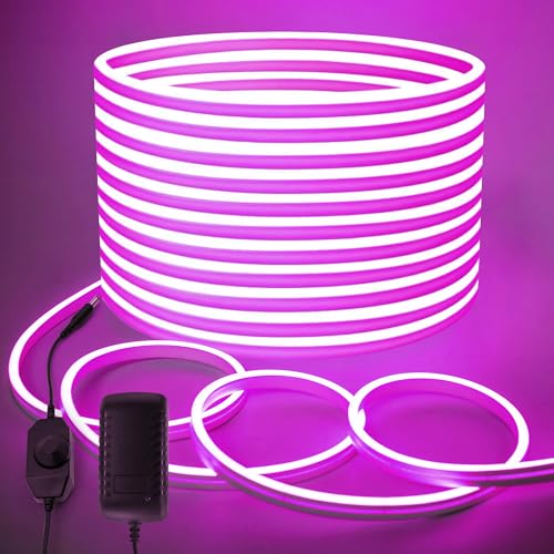 elouycke neon led strip 10m lila dimmbar wasserdicht für innen und außen party dekoration