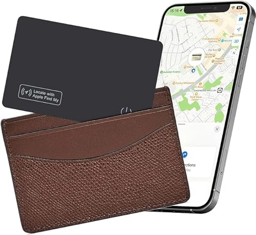 reyke slim wallet tracker card, rechargeable finder, waterproof, apple find my, luggage tag