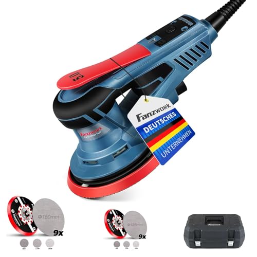 Produktbild: fanzwork exzenterschleifer hg0024 125mm 150mm 5mm schleifhub 7-stufig bis 10000 u/min