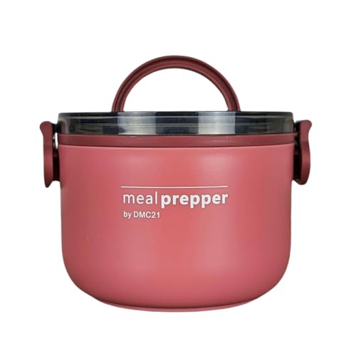 dmc21 lunch box mealprepper mit müslibecher und joghurtbecher to go rosa