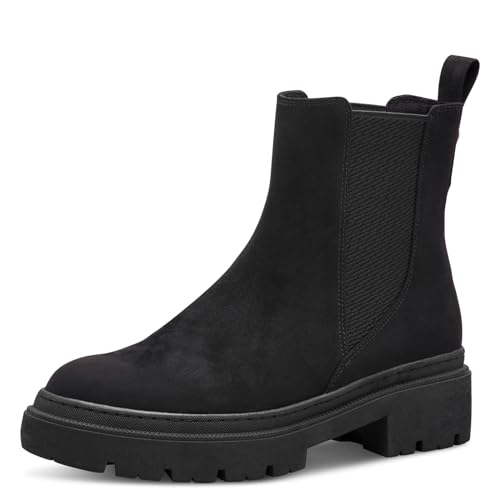 chelsea boots damen schwarz mit plateau, MARCO TOZZI, größe 38 EU