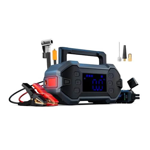 starthilfe powerbank 3000A 12V jump starter für 8.0L benzin/diesel mit kompressor