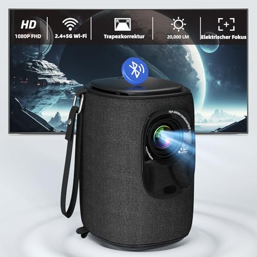 beamer 1080p full hd wifi bluetooth, lisowod mini beamer 20000l, tragbarer projektor