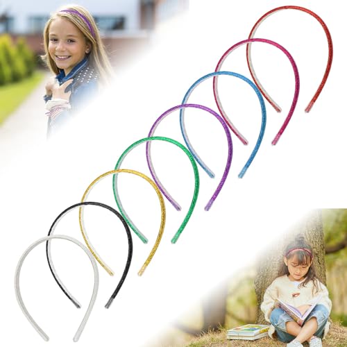 glitzer haarreifen 8pcs stirnbänder pailletten rutschfeste haarschmuck mädchen CAREDGO