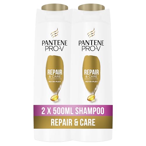 pantene pro-v repair care shampoo duo pack, kräftigende lipide, 2x500ml