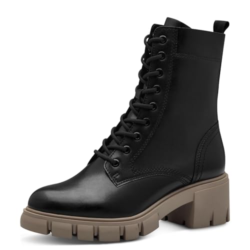 tamaris damen stiefelette schwarz kombination bequem, eu 36