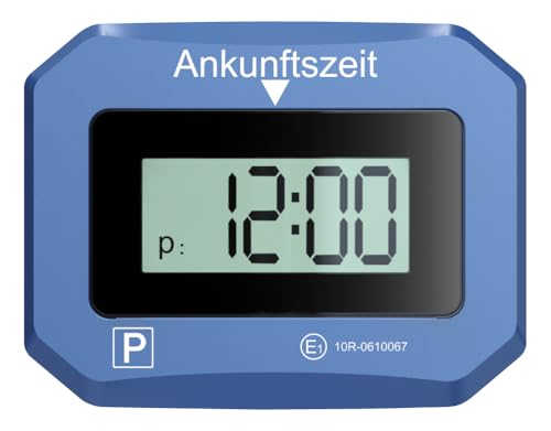 Technaxx parkscheibe automatisches digitale parkuhr tx-272 mit bewegungssensor, zeiteinstellung
