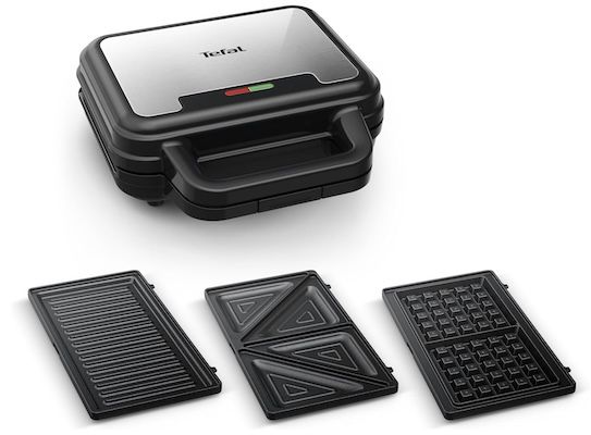 tefal 3-in-1 sandwich waffel panini gerät ultracompact für 46,99 euro