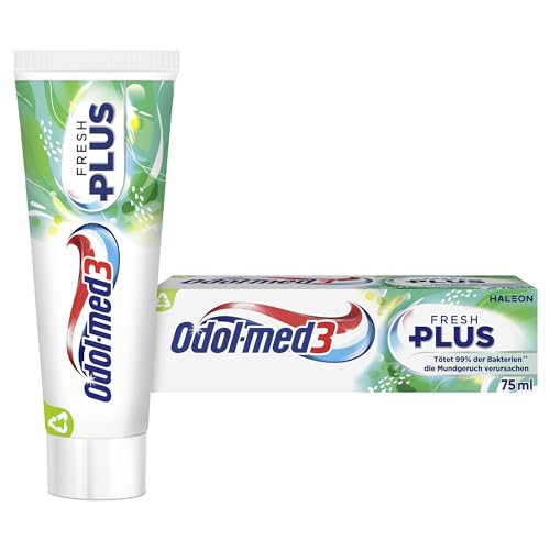 Odol-med3 Fresh+ Zahnpasta mit Minzgeschmack, langlebige Frische, 75ml