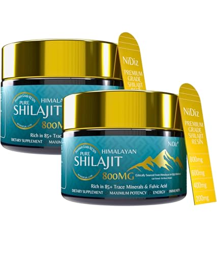 100% shilajit original 800mg, 5-in-1 himalaya shilajit, 100g insgesamt