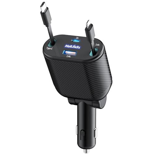 magjieyx 4 in 1 autoladegerät 62W schnellladegerät für iphone 16/15/14/13 pro max plus, galaxy